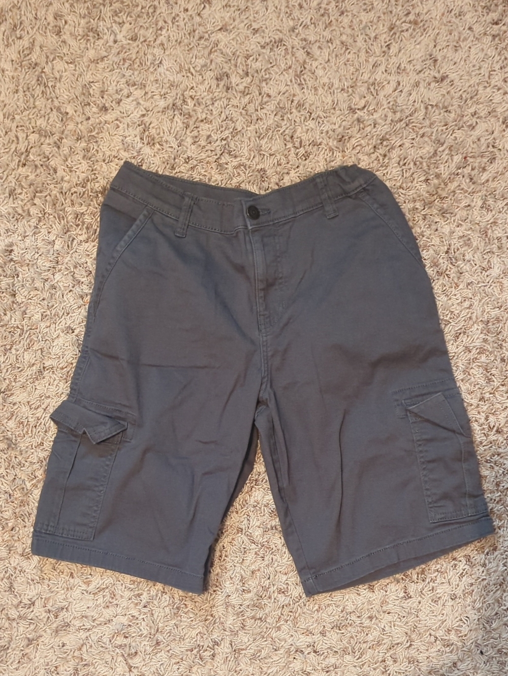 Kids Gray Cargo Shorts